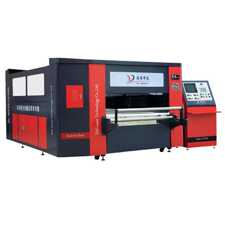 Automatic leather printing and cutting machin